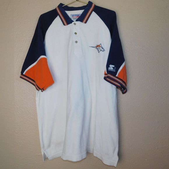 Vintage NFL Polo Shirt Adult XL Pro Line Starter Denver Broncos - Picture 1 of 8